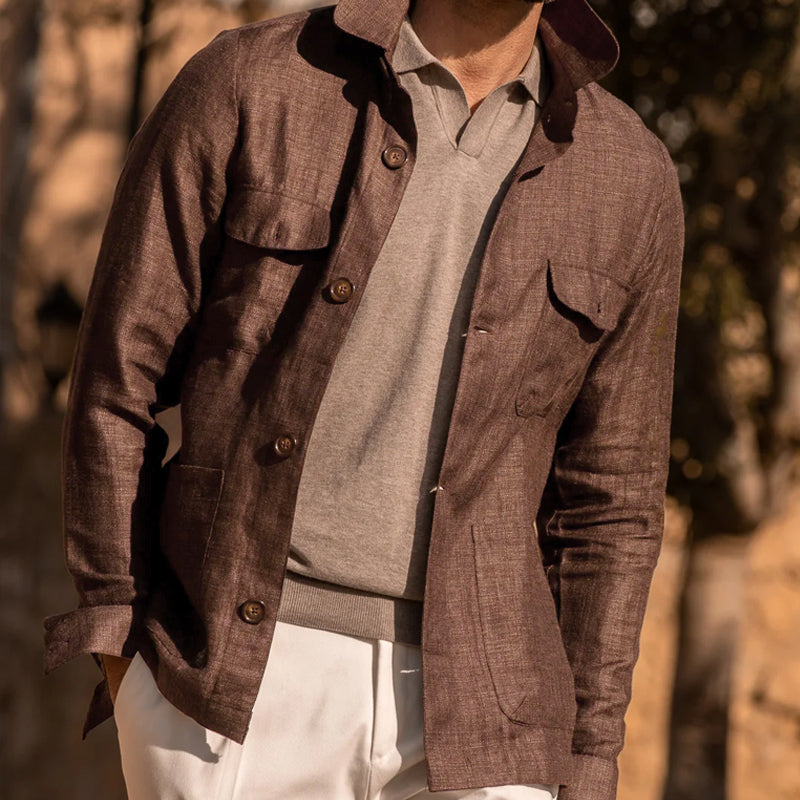 Casual slim-fit jas voor heren | Colosy