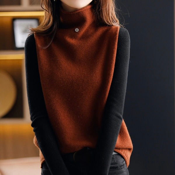 Gebreid vest met col | Colosy
