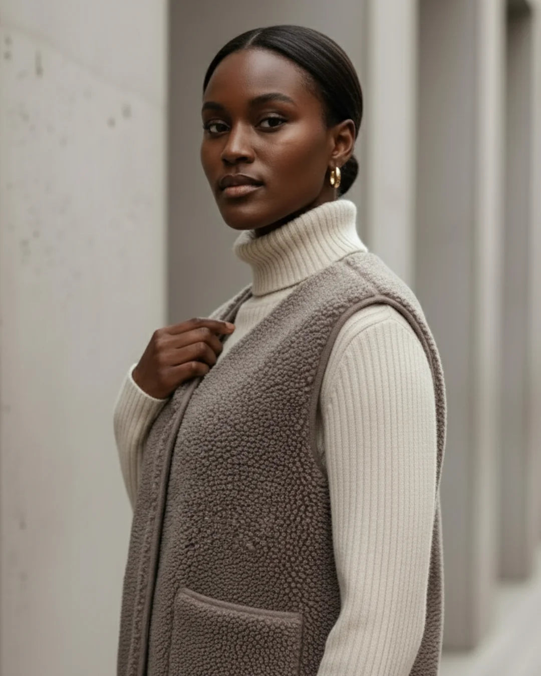 Solene™ – Parijs wollen vest voor moeiteloze elegantie