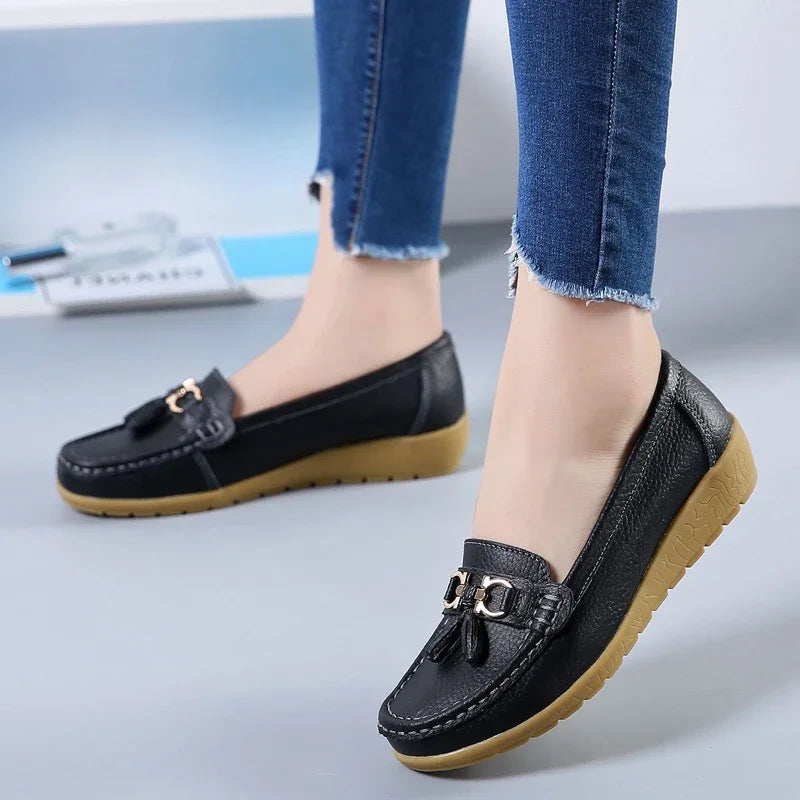 Orthopedische leren mocassin - Colosy