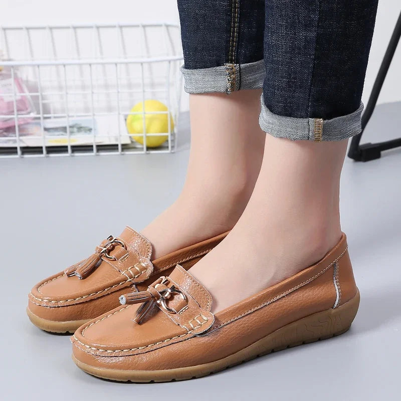 Orthopedische leren mocassin - Colosy