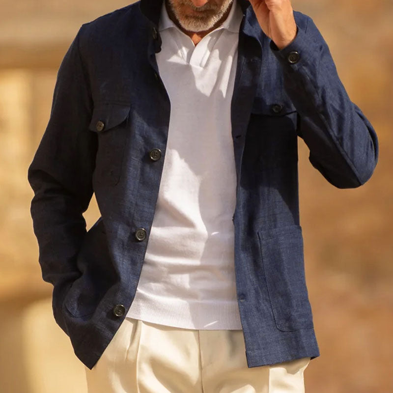 Casual slim-fit jas voor heren | Colosy