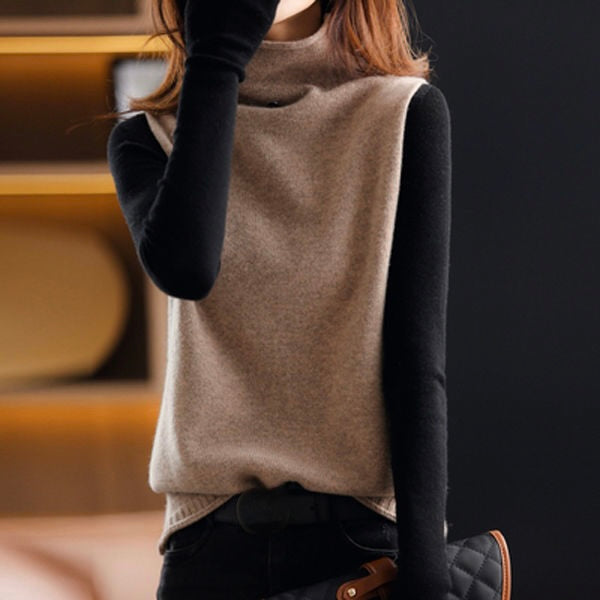 Gebreid vest met col | Colosy