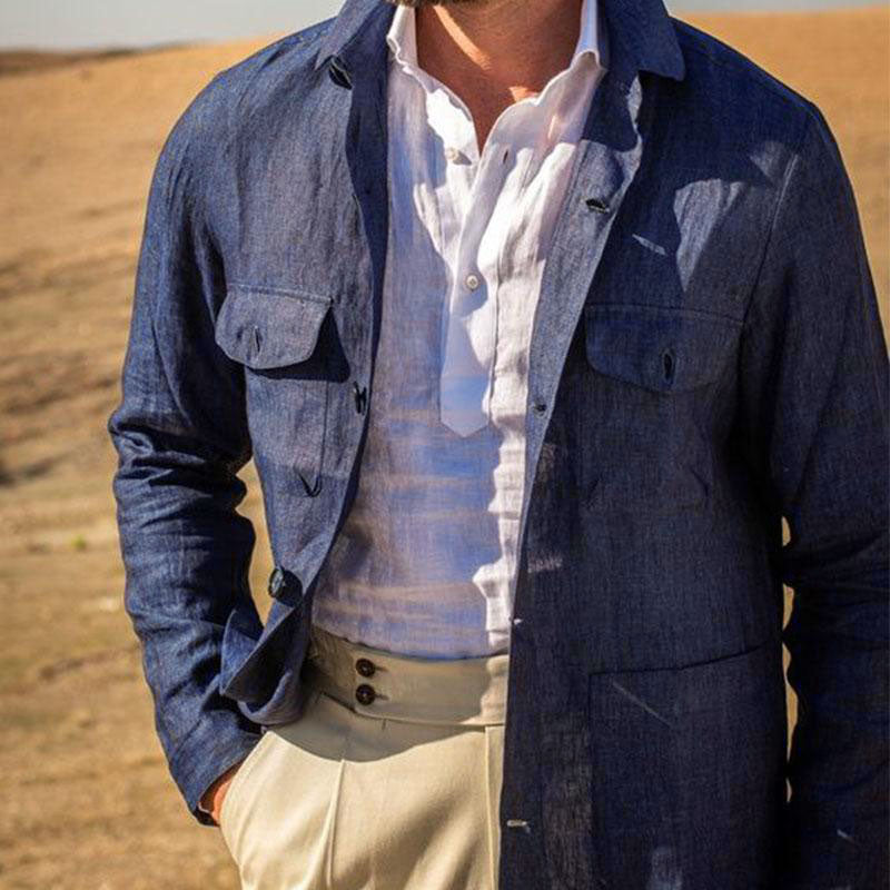 Casual slim-fit jas voor heren | Colosy
