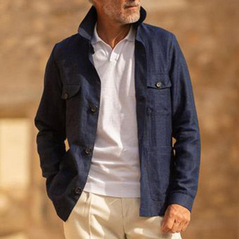 Casual slim-fit jas voor heren | Colosy