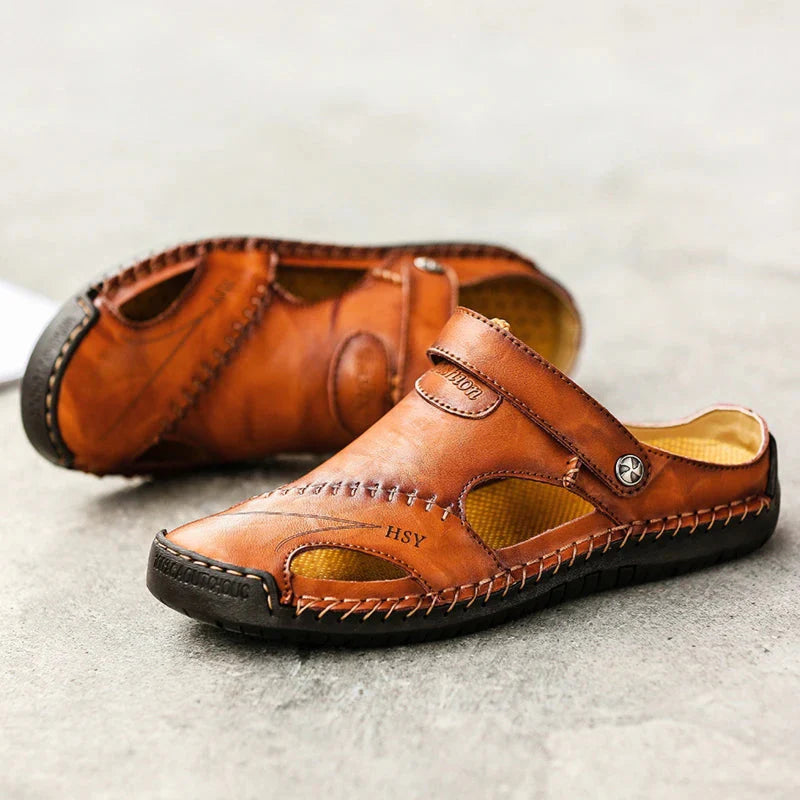 Orthopedische leren sandalen • Colosy