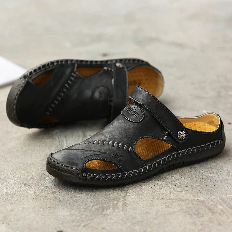 Orthopedische leren sandalen • Colosy