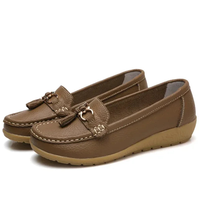 Orthopädische Mokassins aus Leder für Damen | OrthoMoc™