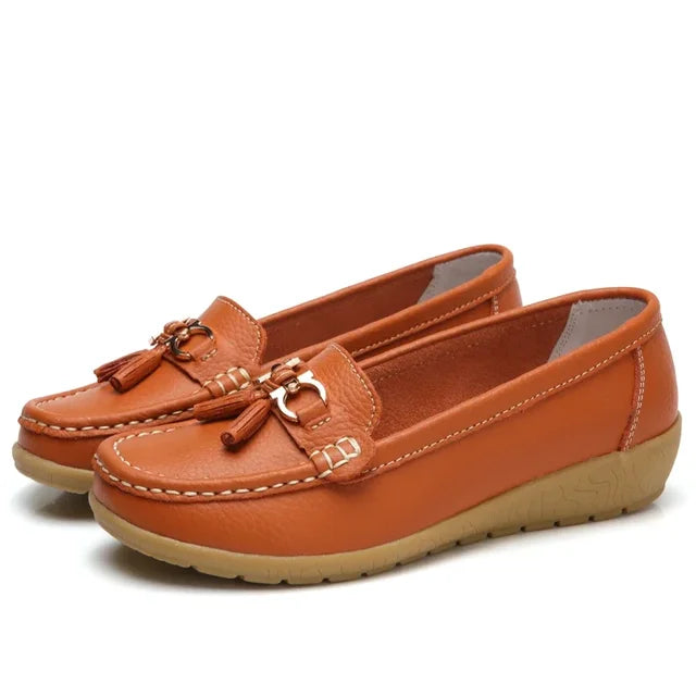 Orthopädische Mokassins aus Leder für Damen | OrthoMoc™