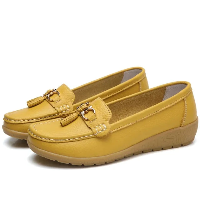 Orthopädische Mokassins aus Leder für Damen | OrthoMoc™