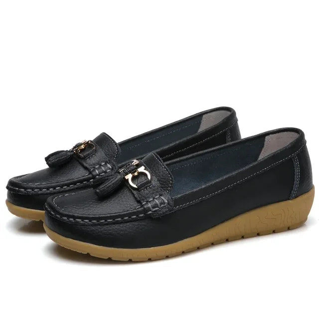 Orthopädische Mokassins aus Leder für Damen | OrthoMoc™
