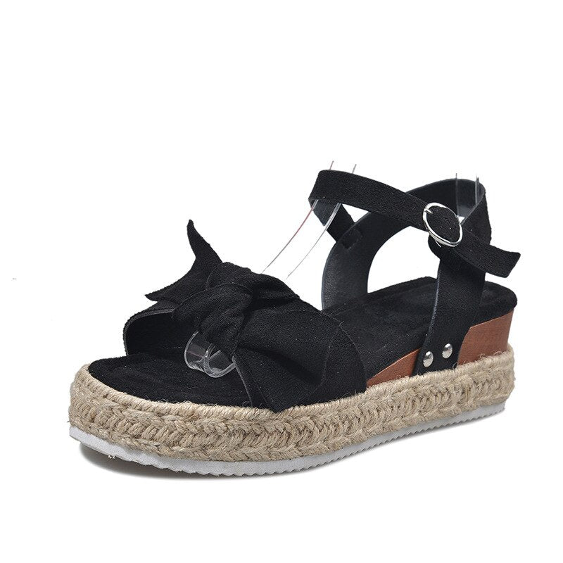 Sandale Damen Keilabsatz Leopard Colosy