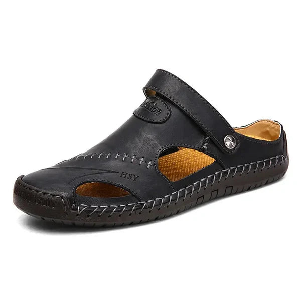 Premium orthopedische leren comfortsandalen voor heren