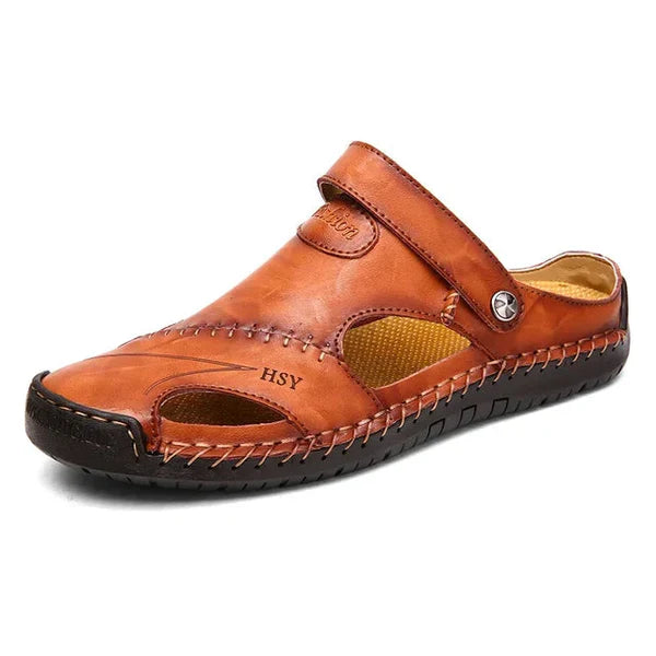 Premium orthopedische leren comfortsandalen voor heren