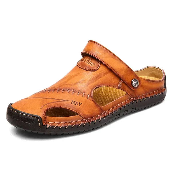 Premium orthopedische leren comfortsandalen voor heren