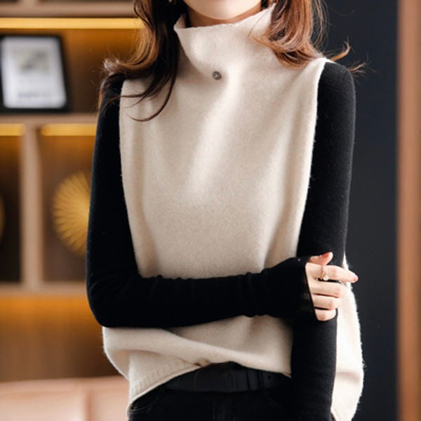 Gebreid vest met col | Colosy