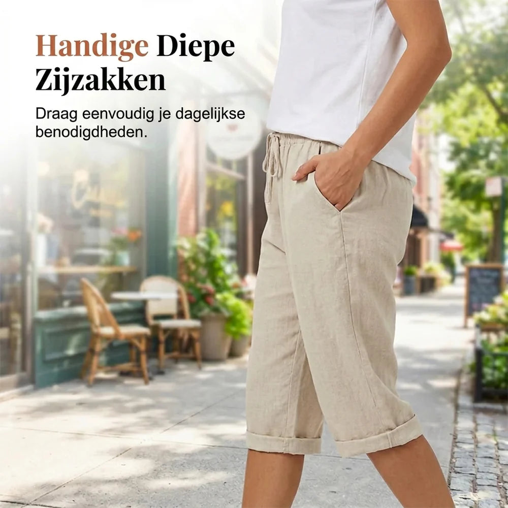 Colosy™ | Katoen linnen Dames Shorts
