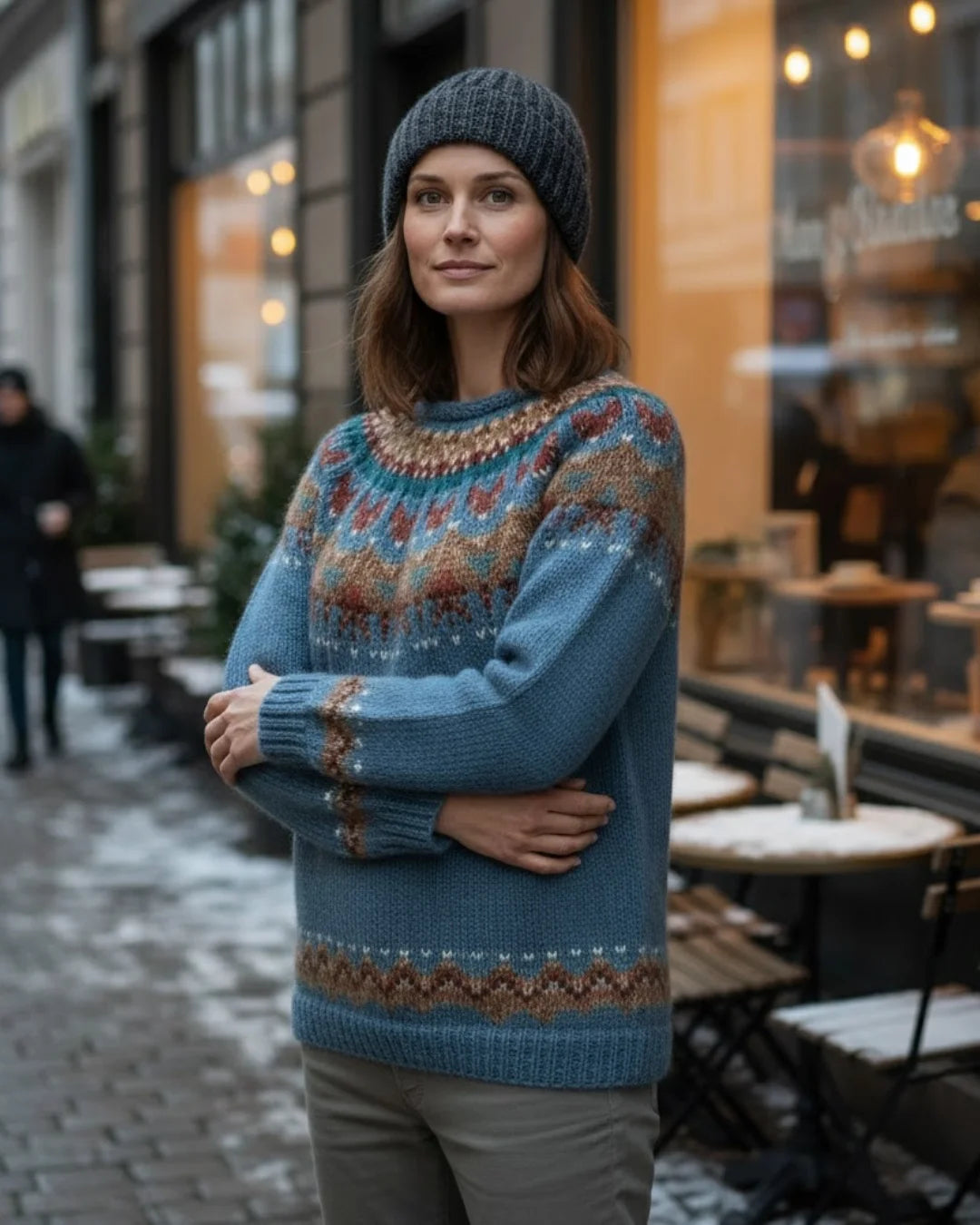 NordicDream™ – Warme vintage gebreide bodywarmer