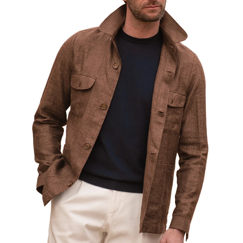 Casual slim-fit jas voor heren | Colosy