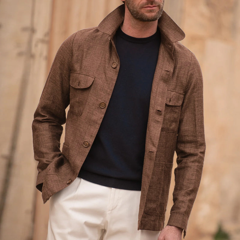 Casual slim-fit jas voor heren | Colosy