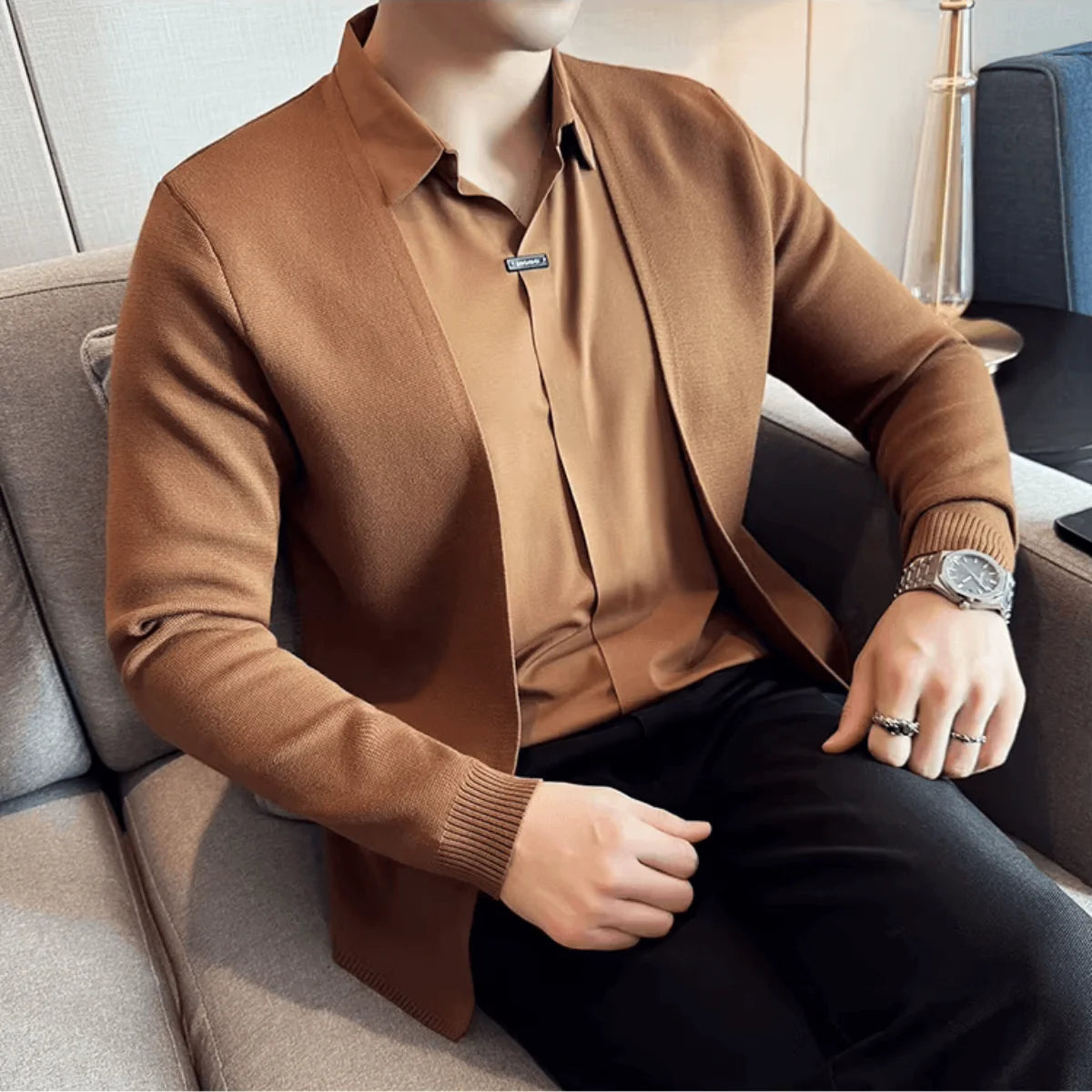 Layer™ – 2-in-1-shirt met vesteffect