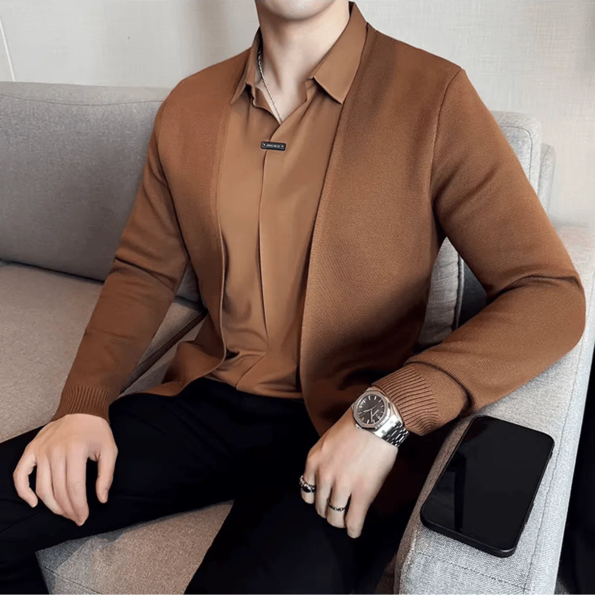 Layer™ – 2-in-1-shirt met vesteffect