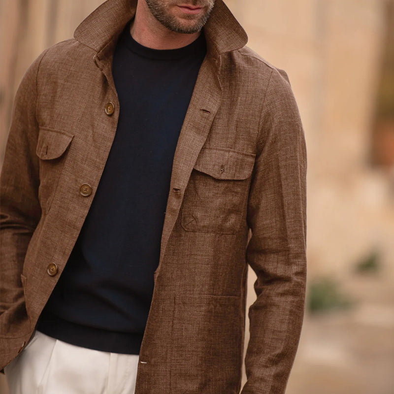 Casual slim-fit jas voor heren | Colosy