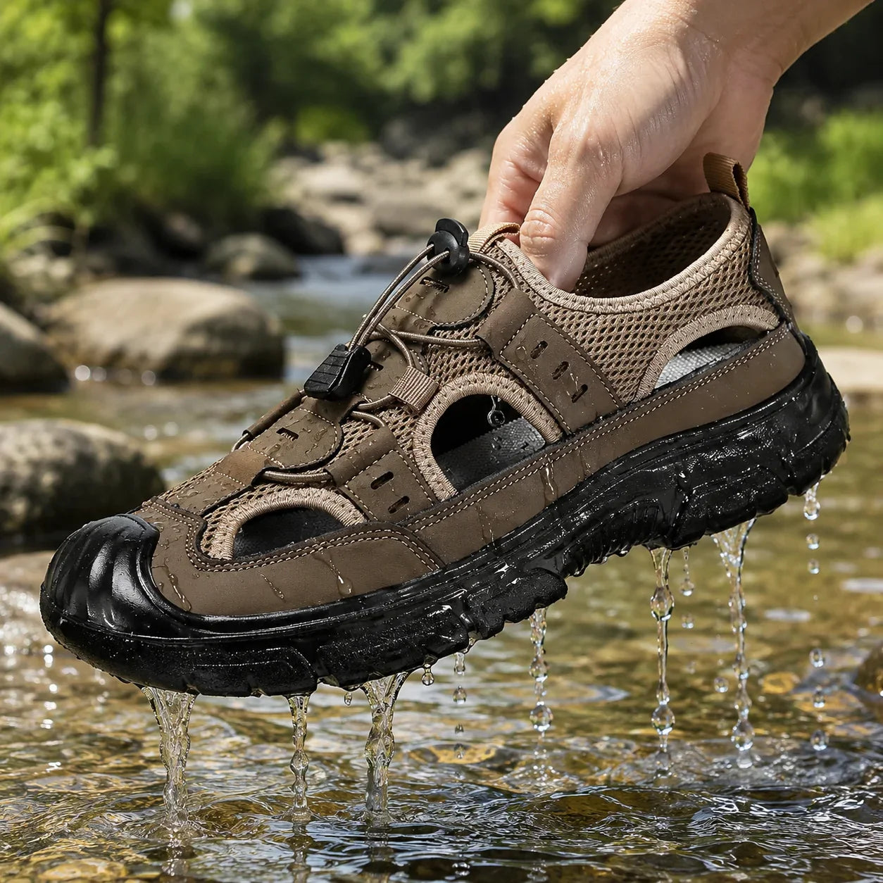 All-Terrain Komfort-Sandalen für Herren • StrideAdapt™