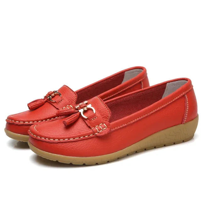 Orthopädische Mokassins aus Leder für Damen | OrthoMoc™