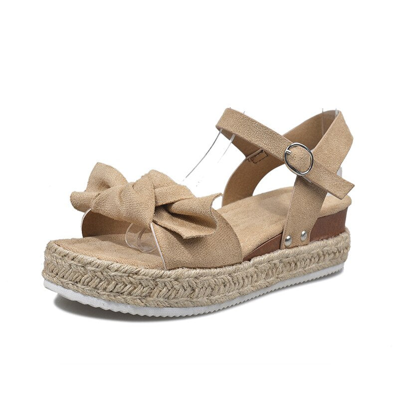 Sandale Damen Keilabsatz Leopard Colosy