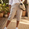 Colosy™ • Baumwoll-Leinen Damen-Shorts